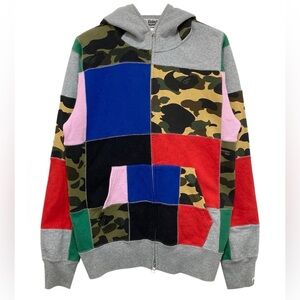 STEAL!!! Colorful Patchwork Full Zip by A Bathing Ape